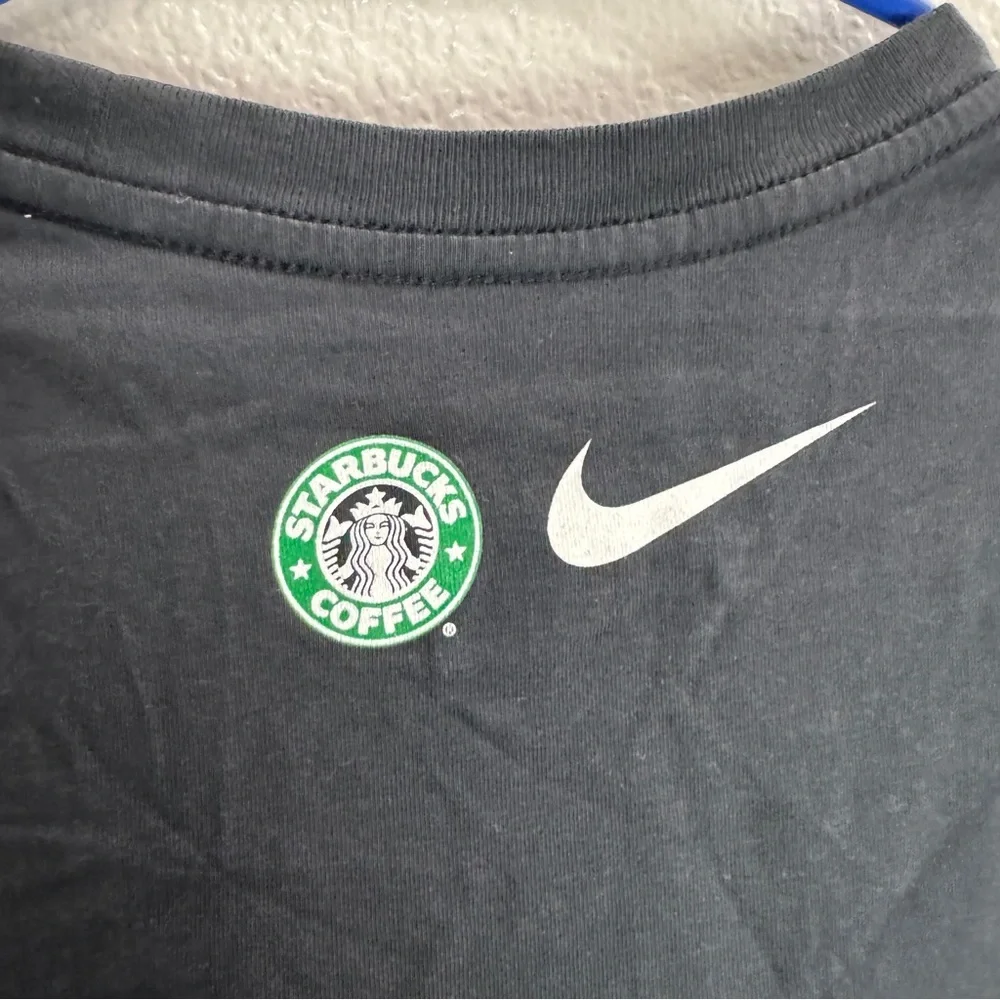 Nike Starbucks Running Club Vintage Shirt Size Large - Picture 5 of 7